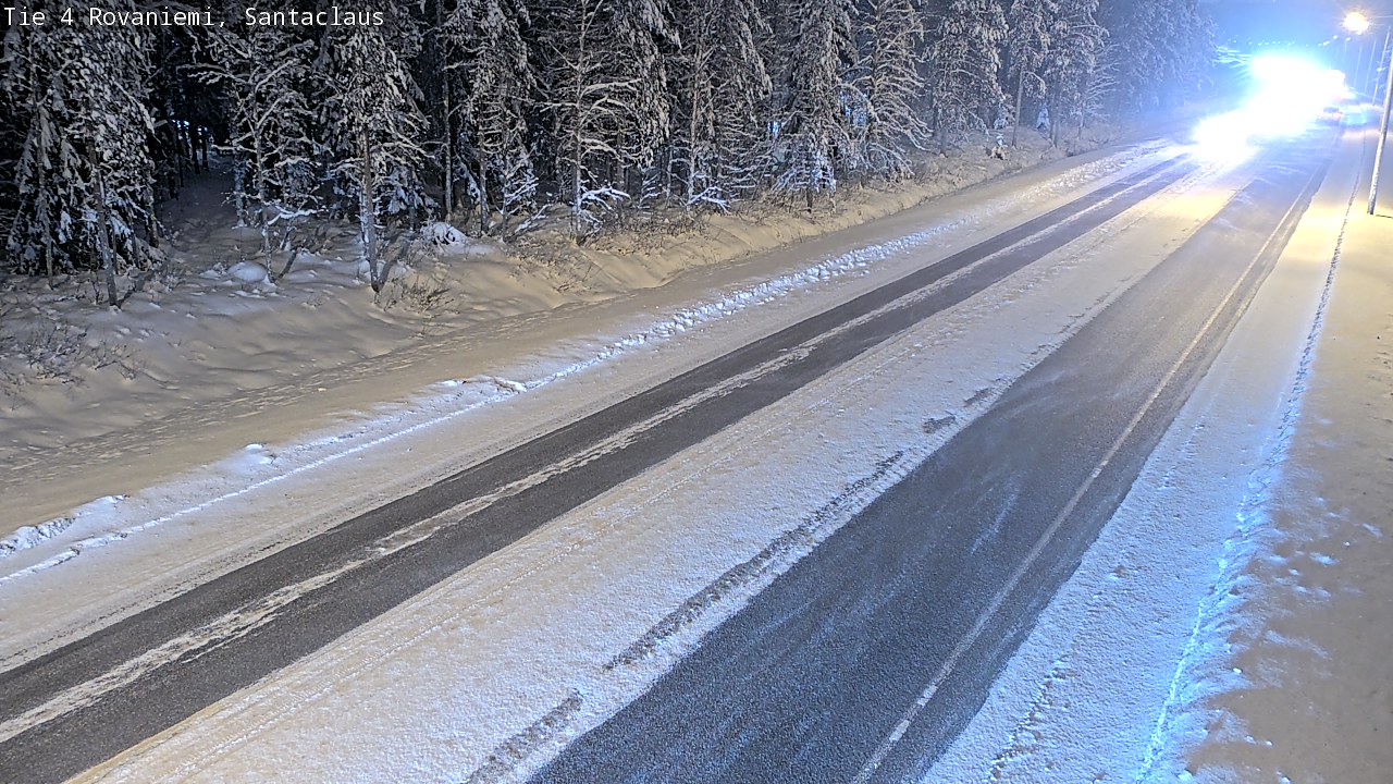 Weather Camera Image Väg 4 Rovaniemi, Santa Claus, Rovaniemi, Lappi