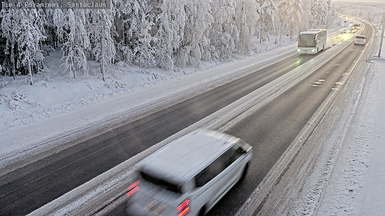 Weather Camera Image Väg 4 Rovaniemi, Santa Claus, Rovaniemi, Lappi