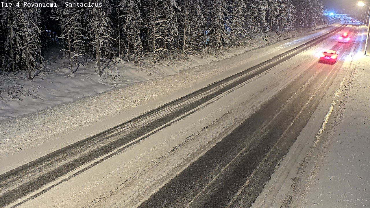 Weather Camera Image Väg 4 Rovaniemi, Santa Claus, Rovaniemi, Lappi
