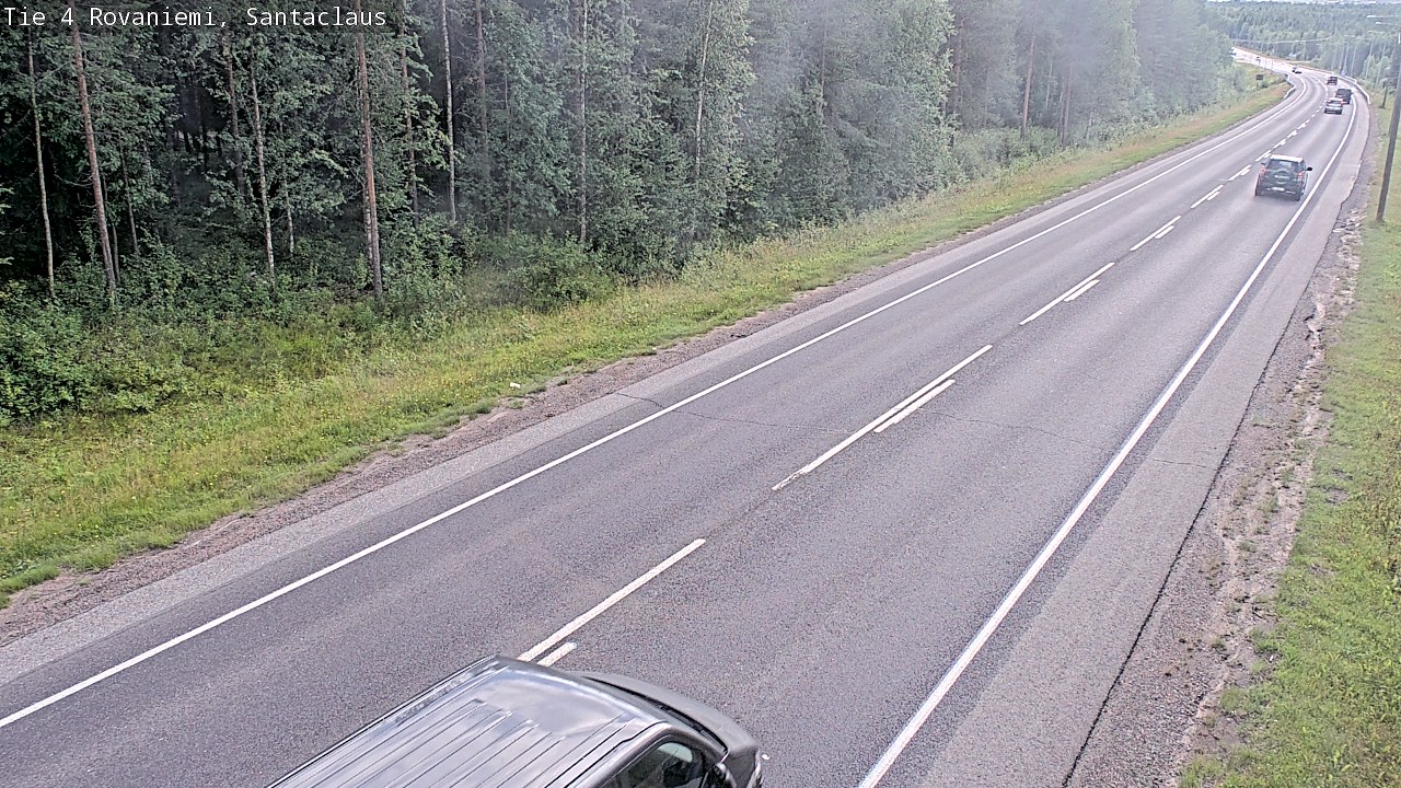 Weather Camera Image Väg 4 Rovaniemi, Santa Claus, Rovaniemi, Lappi