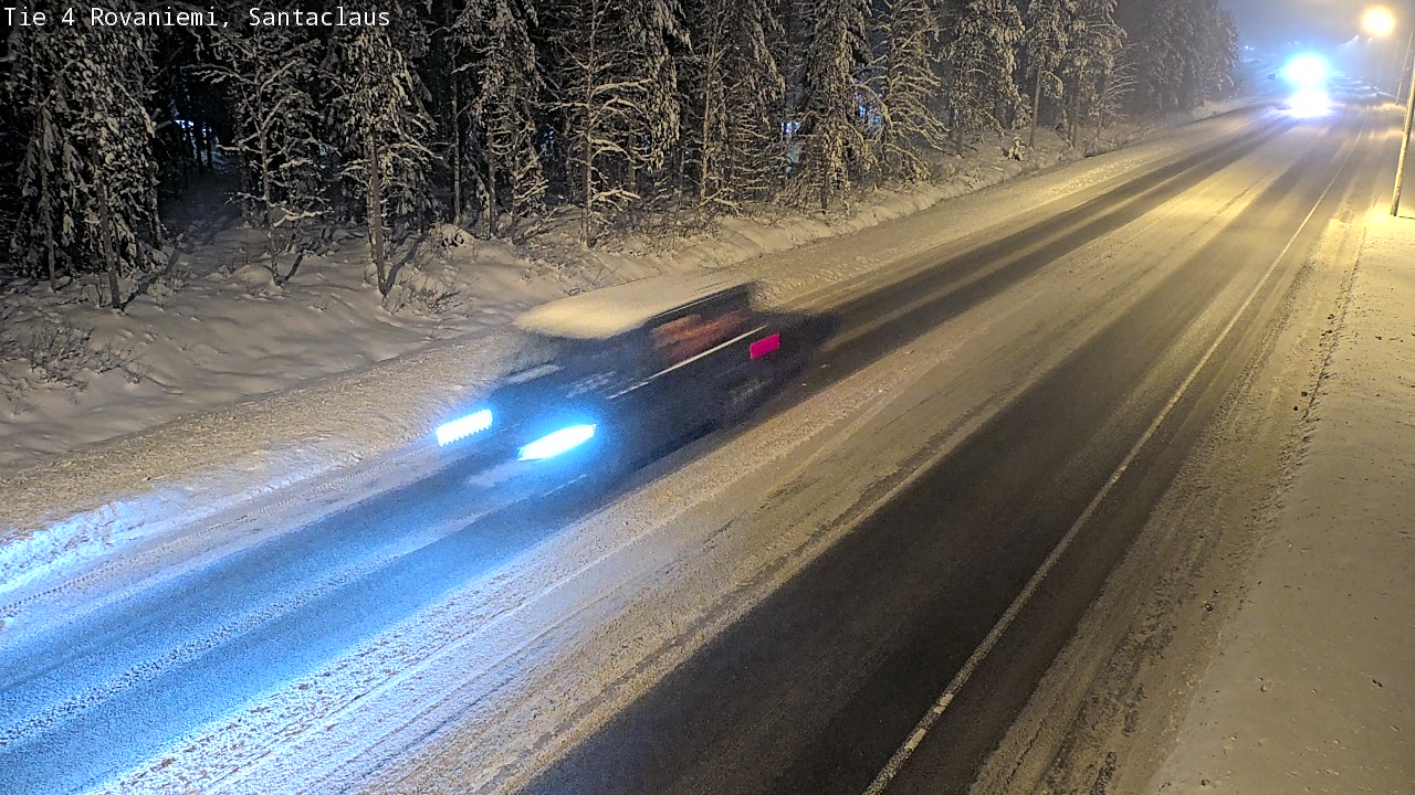 Weather Camera Image Väg 4 Rovaniemi, Santa Claus, Rovaniemi, Lappi