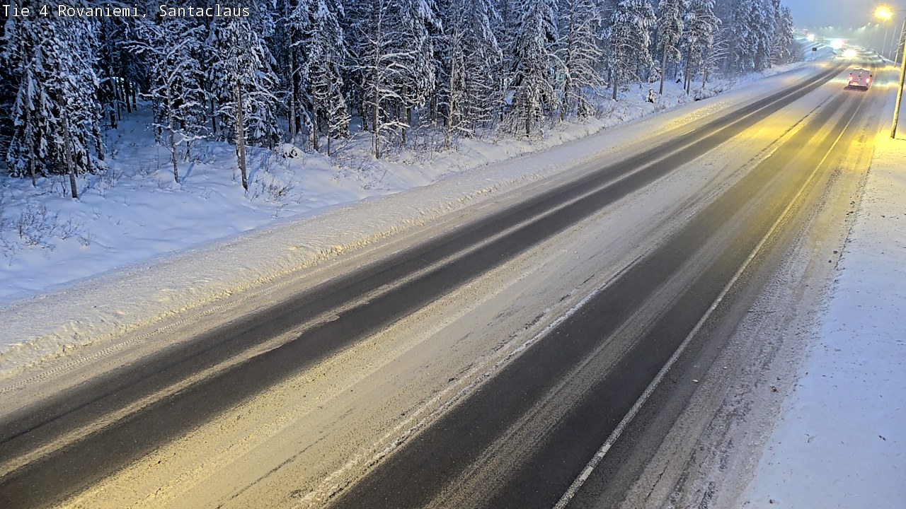 Weather Camera Image Väg 4 Rovaniemi, Santa Claus, Rovaniemi, Lappi