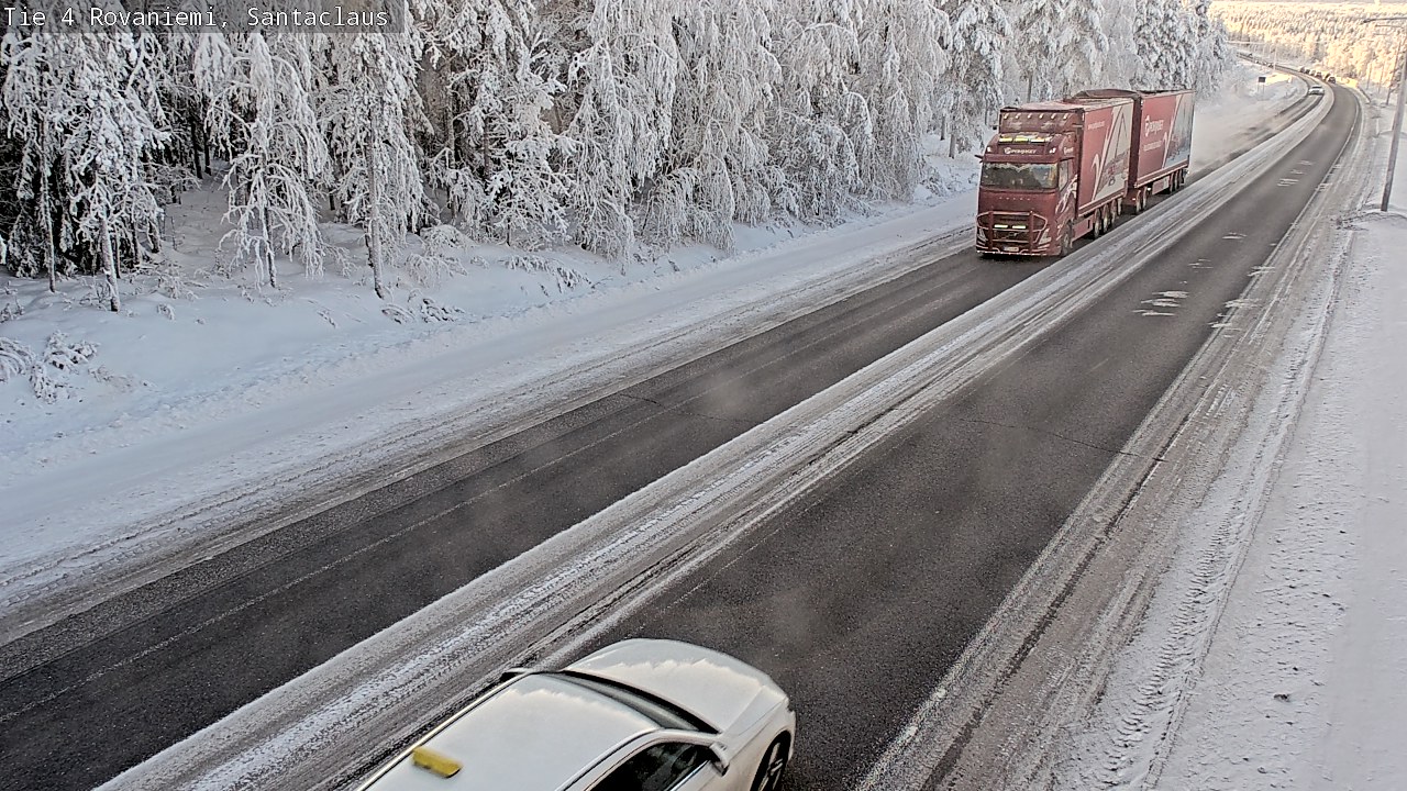 Weather Camera Image Väg 4 Rovaniemi, Santa Claus, Rovaniemi, Lappi