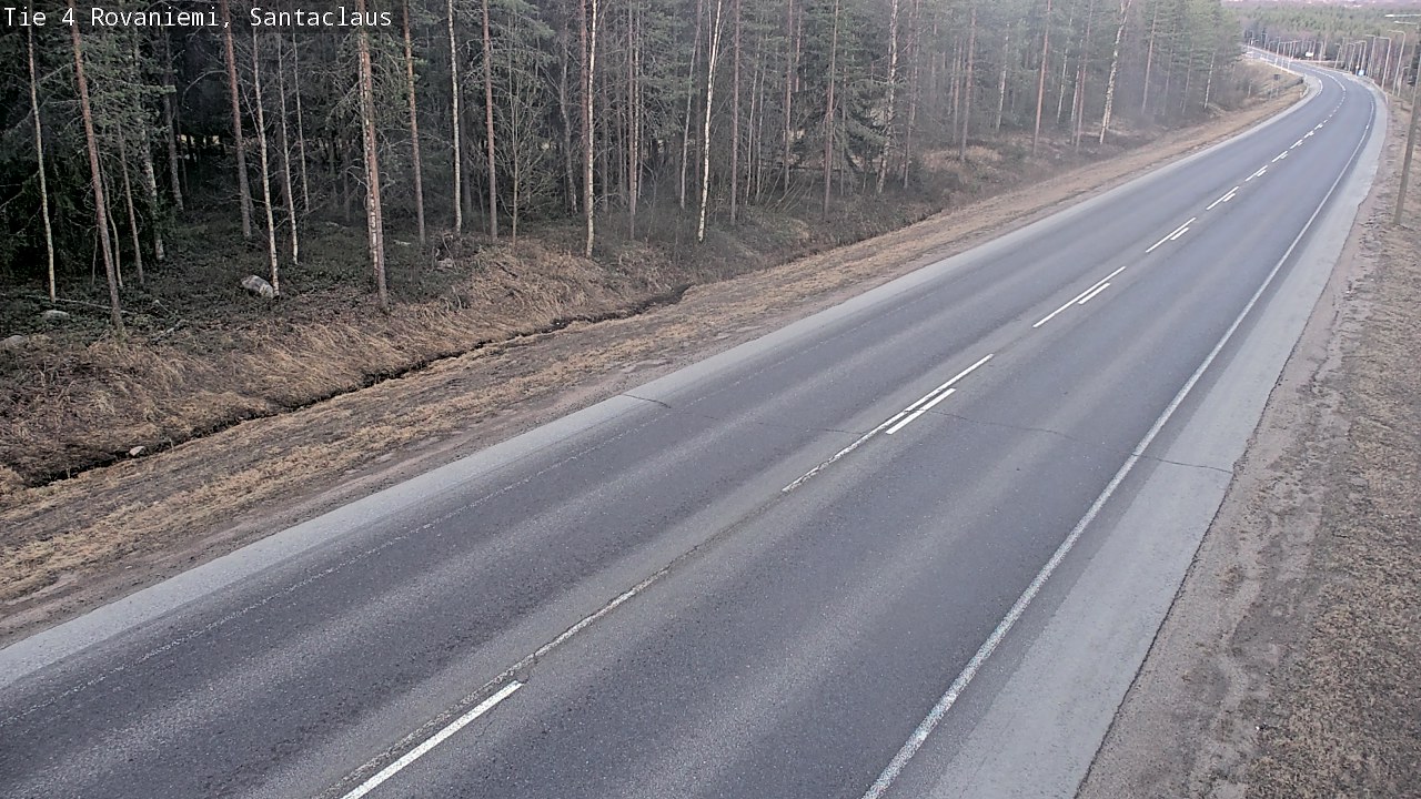 Weather Camera Image Väg 4 Rovaniemi, Santa Claus, Rovaniemi, Lappi