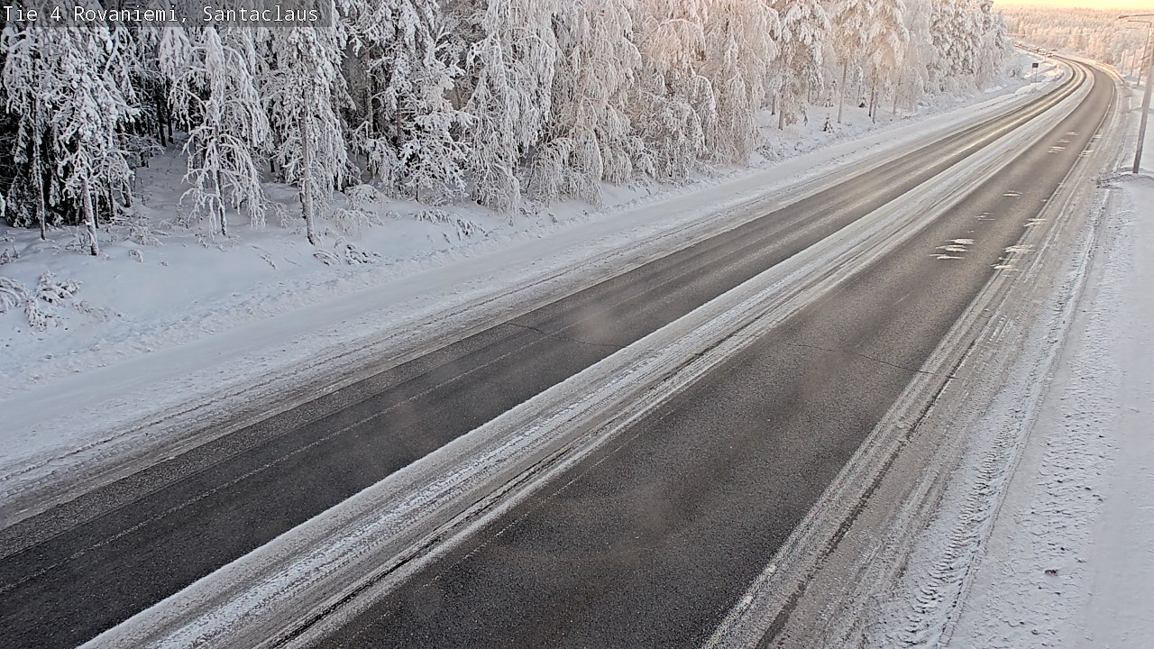 Weather Camera Image Väg 4 Rovaniemi, Santa Claus, Rovaniemi, Lappi