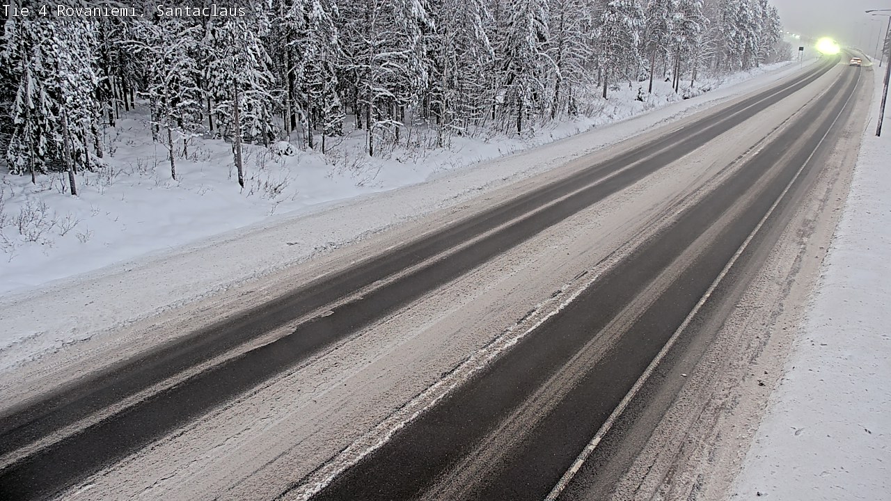 Weather Camera Image Väg 4 Rovaniemi, Santa Claus, Rovaniemi, Lappi