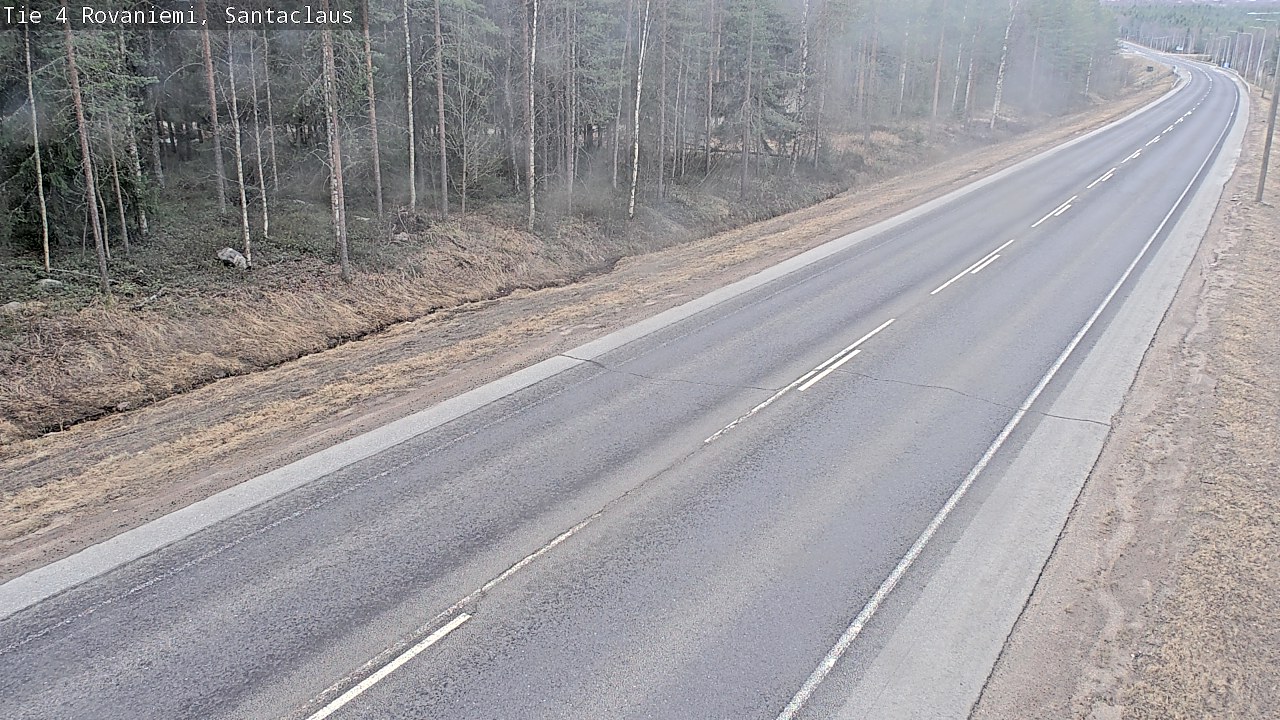 Weather Camera Image Väg 4 Rovaniemi, Santa Claus, Rovaniemi, Lappi