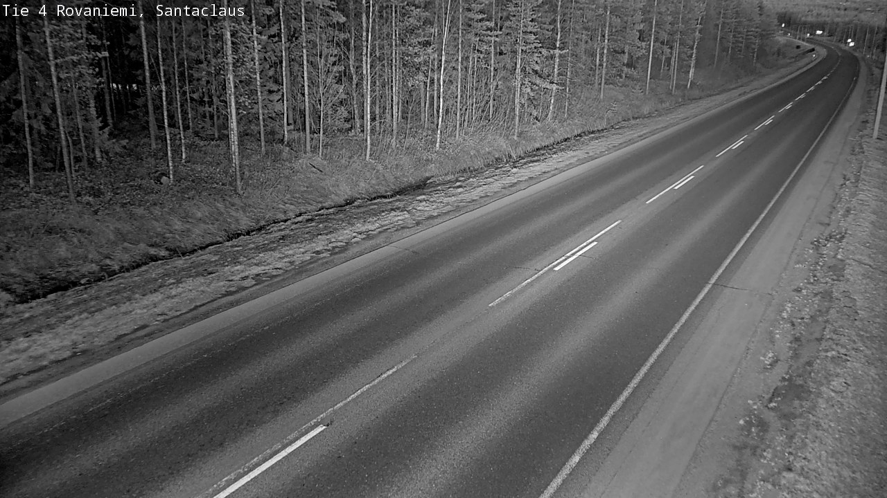 Weather Camera Image Väg 4 Rovaniemi, Santa Claus, Rovaniemi, Lappi