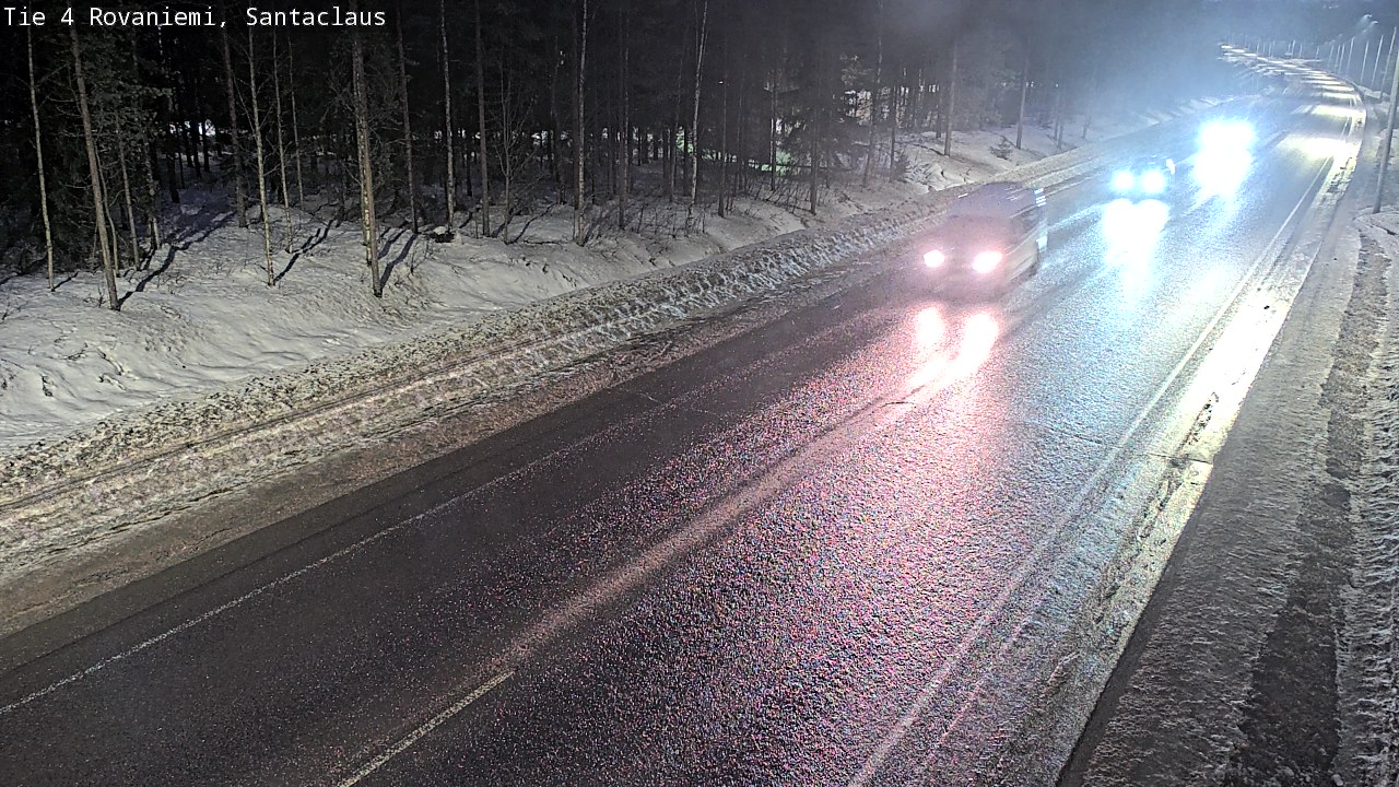 Weather Camera Image Väg 4 Rovaniemi, Santa Claus, Rovaniemi, Lappi