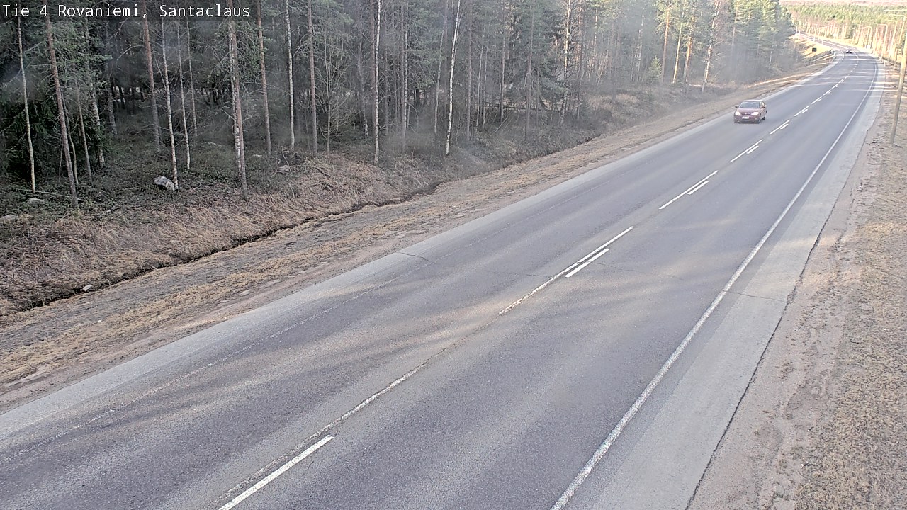 Weather Camera Image Road 4, Rovaniemi, Santa Claus, Rovaniemi, Lappi
