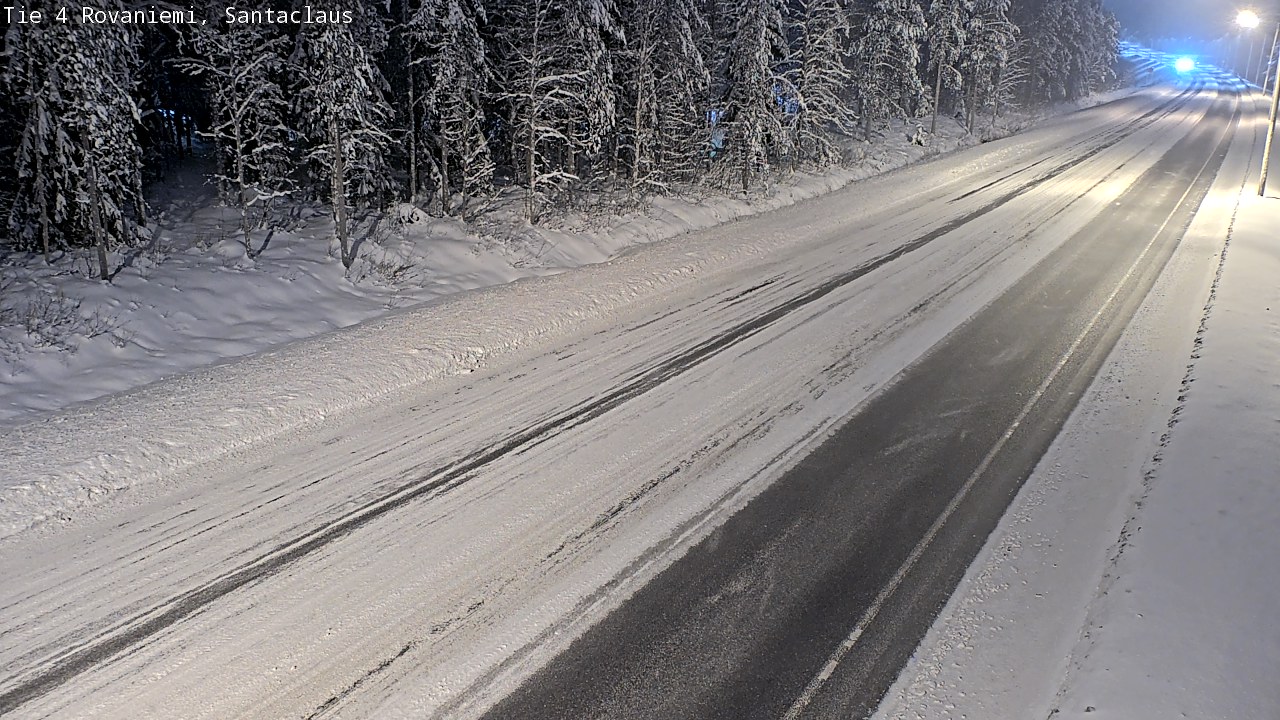 Weather Camera Image Väg 4 Rovaniemi, Santa Claus, Rovaniemi, Lappi