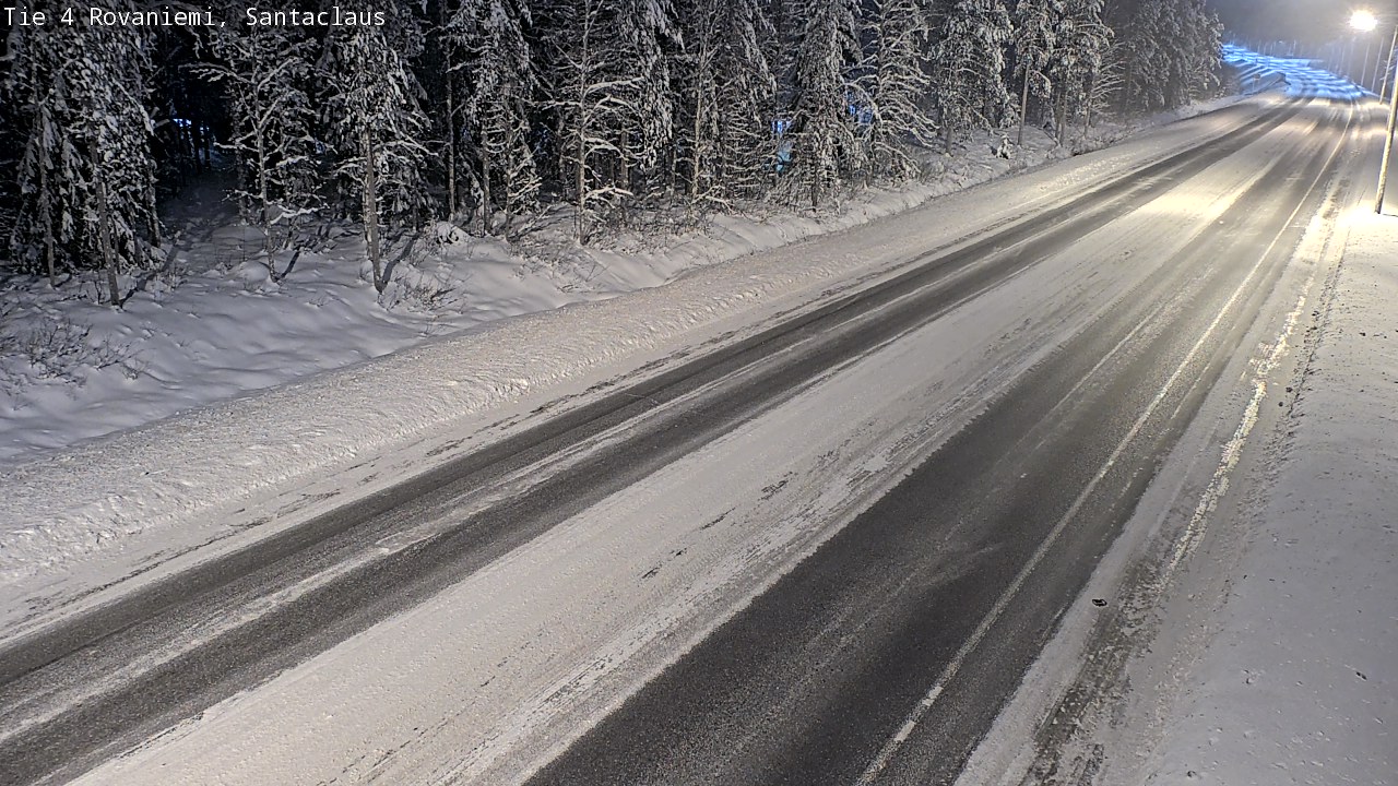 Weather Camera Image Väg 4 Rovaniemi, Santa Claus, Rovaniemi, Lappi