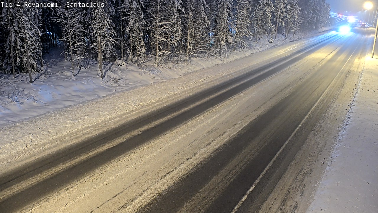 Weather Camera Image Väg 4 Rovaniemi, Santa Claus, Rovaniemi, Lappi