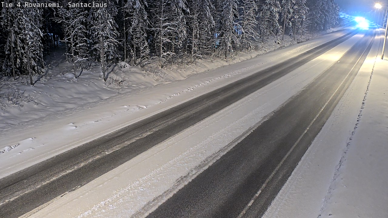 Weather Camera Image Väg 4 Rovaniemi, Santa Claus, Rovaniemi, Lappi