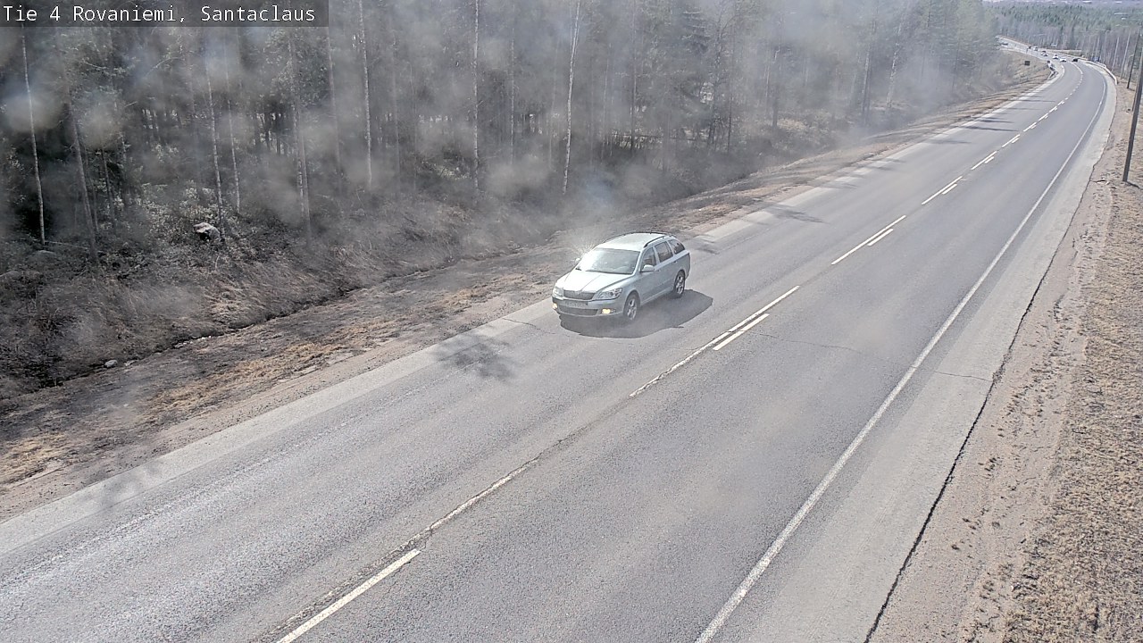 Weather Camera Image Väg 4 Rovaniemi, Santa Claus, Rovaniemi, Lappi