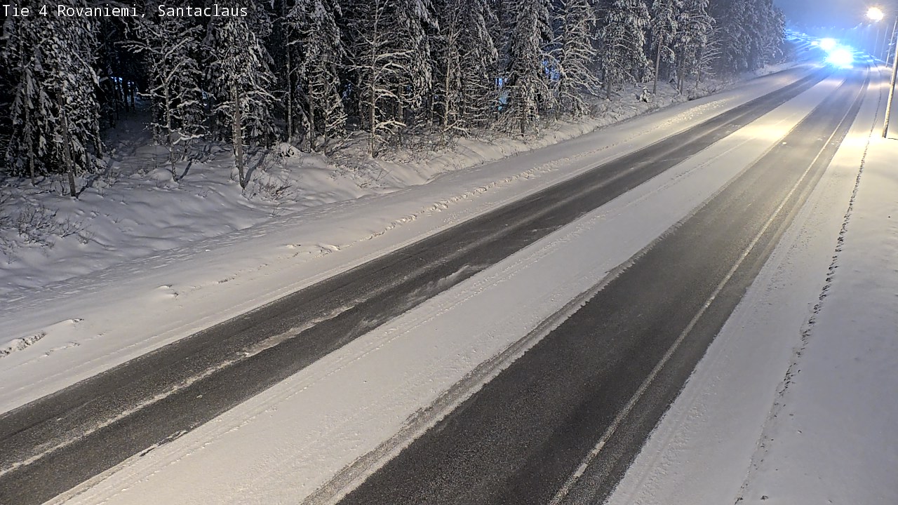 Weather Camera Image Väg 4 Rovaniemi, Santa Claus, Rovaniemi, Lappi