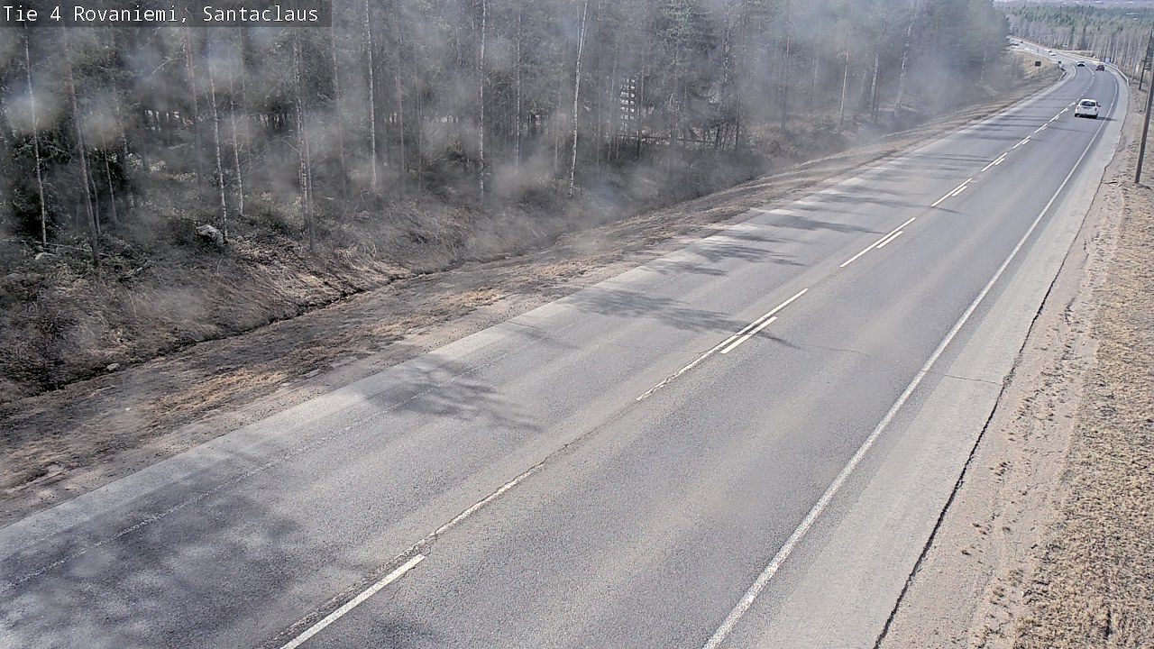 Weather Camera Image Road 4, Rovaniemi, Santa Claus, Rovaniemi, Lappi
