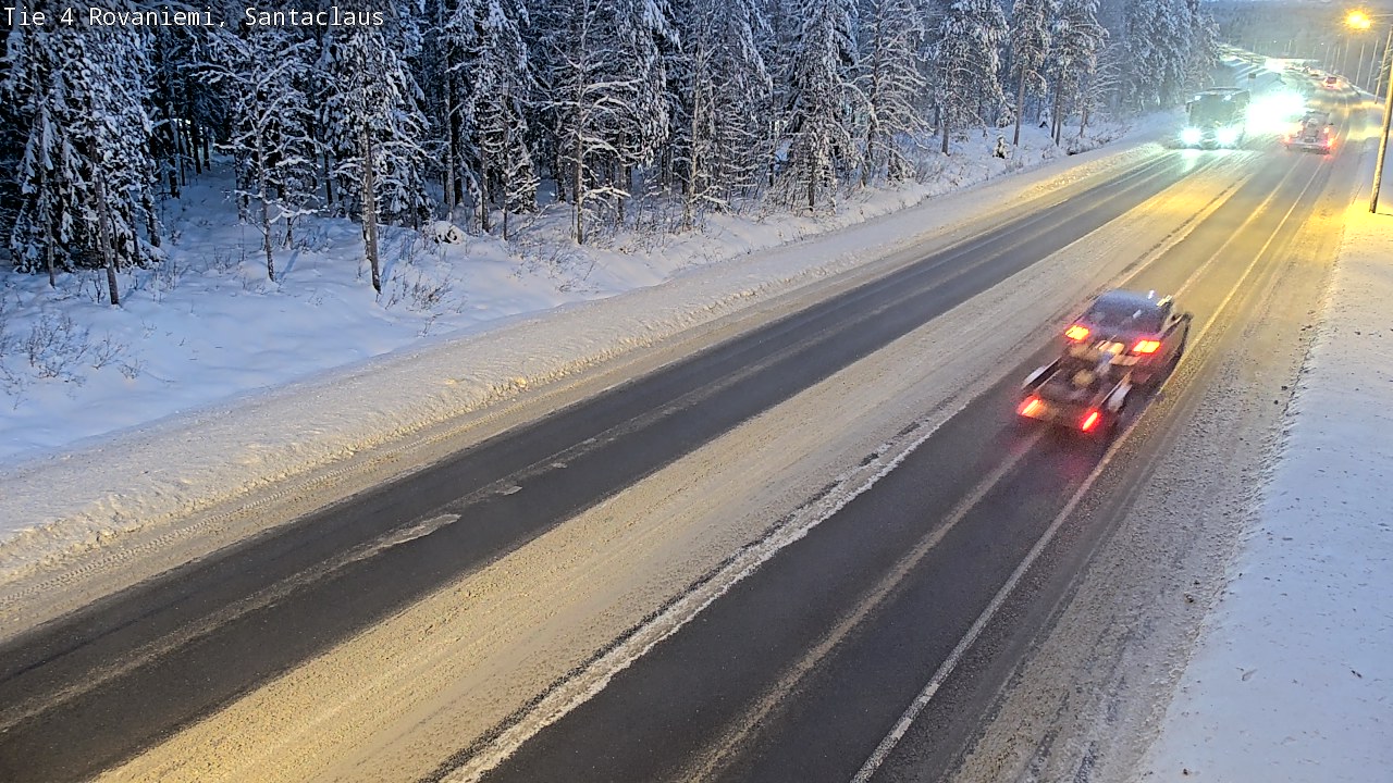 Weather Camera Image Road 4, Rovaniemi, Santa Claus, Rovaniemi, Lappi