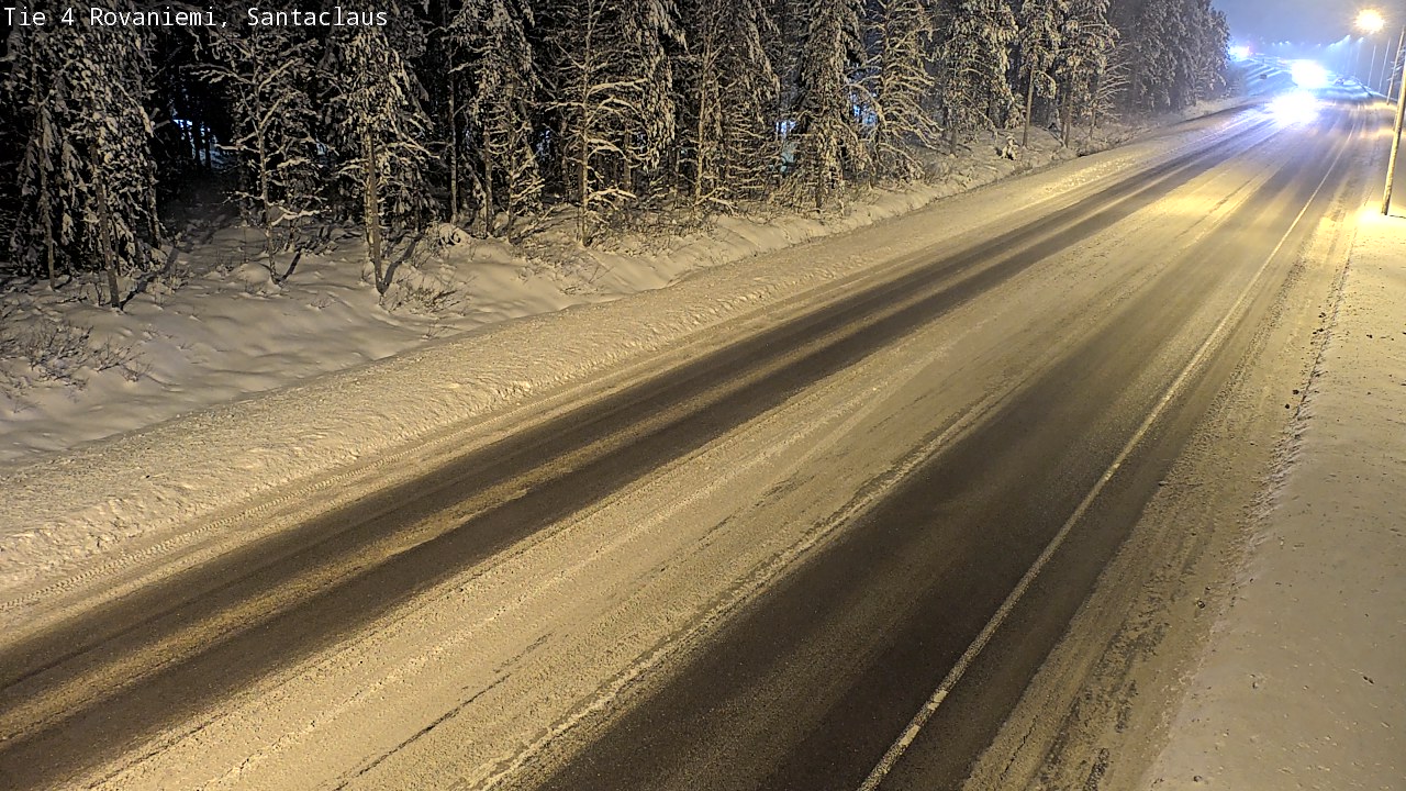 Weather Camera Image Väg 4 Rovaniemi, Santa Claus, Rovaniemi, Lappi