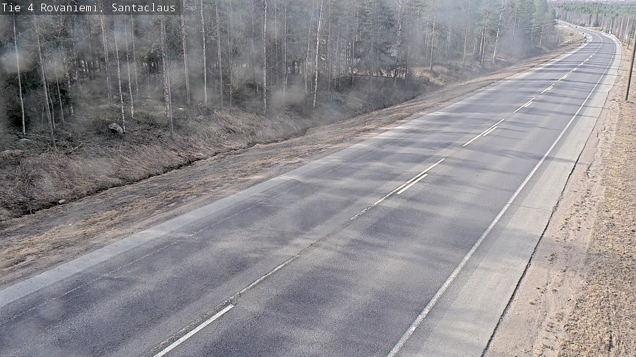 Weather Camera Image Väg 4 Rovaniemi, Santa Claus, Rovaniemi, Lappi