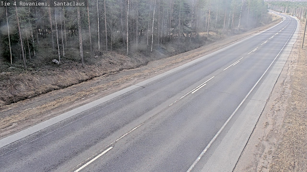 Weather Camera Image Väg 4 Rovaniemi, Santa Claus, Rovaniemi, Lappi