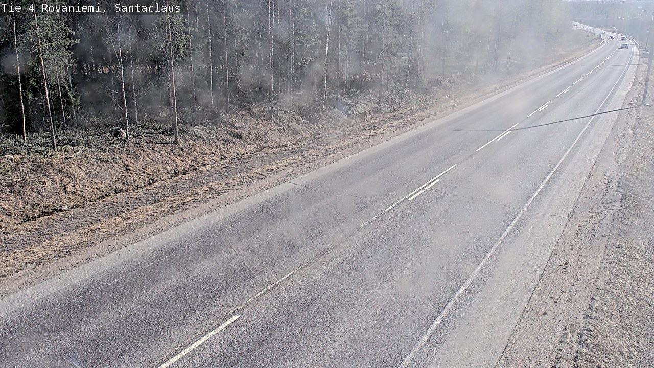 Weather Camera Image Väg 4 Rovaniemi, Santa Claus, Rovaniemi, Lappi