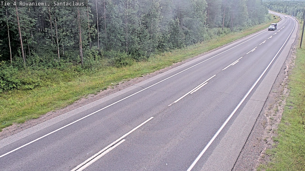 Weather Camera Image Väg 4 Rovaniemi, Santa Claus, Rovaniemi, Lappi