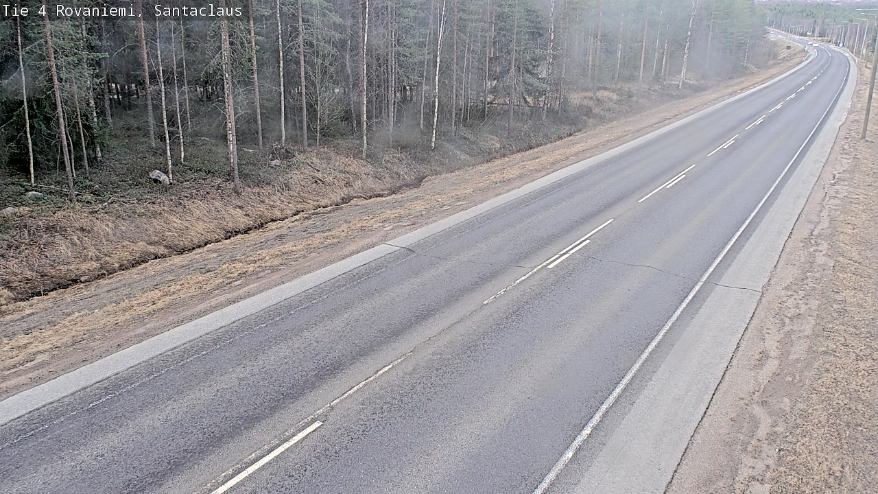 Weather Camera Image Väg 4 Rovaniemi, Santa Claus, Rovaniemi, Lappi