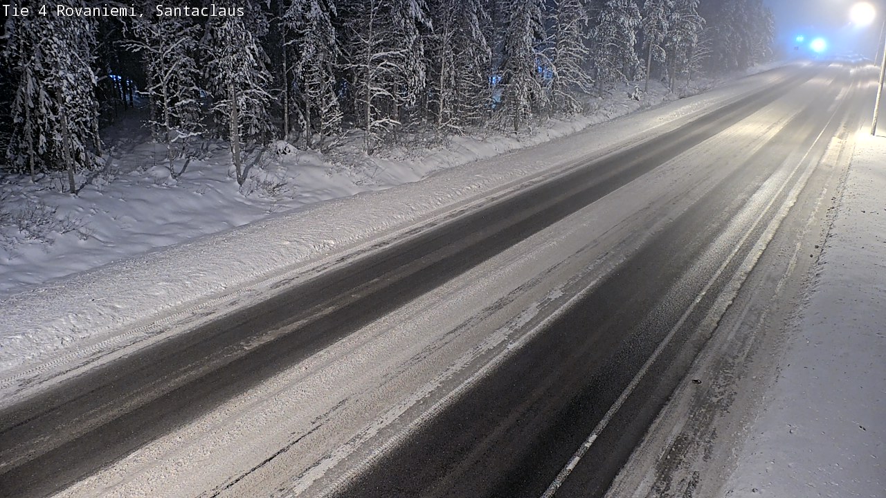 Weather Camera Image Väg 4 Rovaniemi, Santa Claus, Rovaniemi, Lappi
