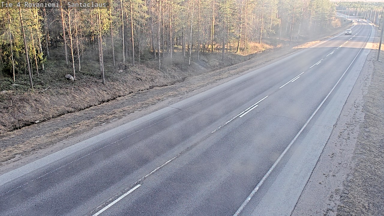 Weather Camera Image Väg 4 Rovaniemi, Santa Claus, Rovaniemi, Lappi