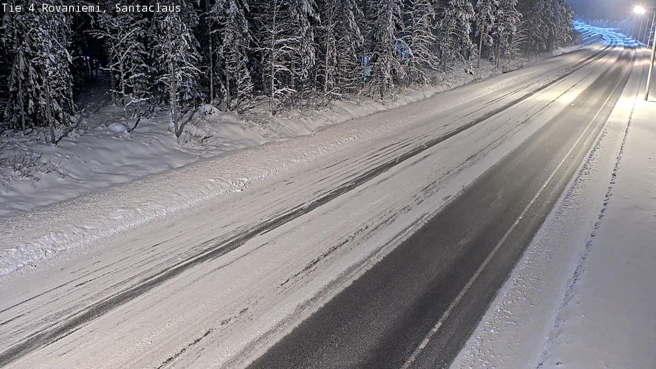 Weather Camera Image Väg 4 Rovaniemi, Santa Claus, Rovaniemi, Lappi