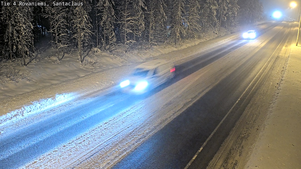 Weather Camera Image Väg 4 Rovaniemi, Santa Claus, Rovaniemi, Lappi