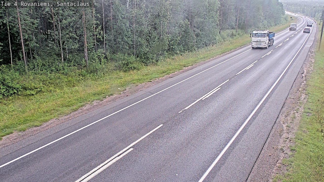 Weather Camera Image Väg 4 Rovaniemi, Santa Claus, Rovaniemi, Lappi
