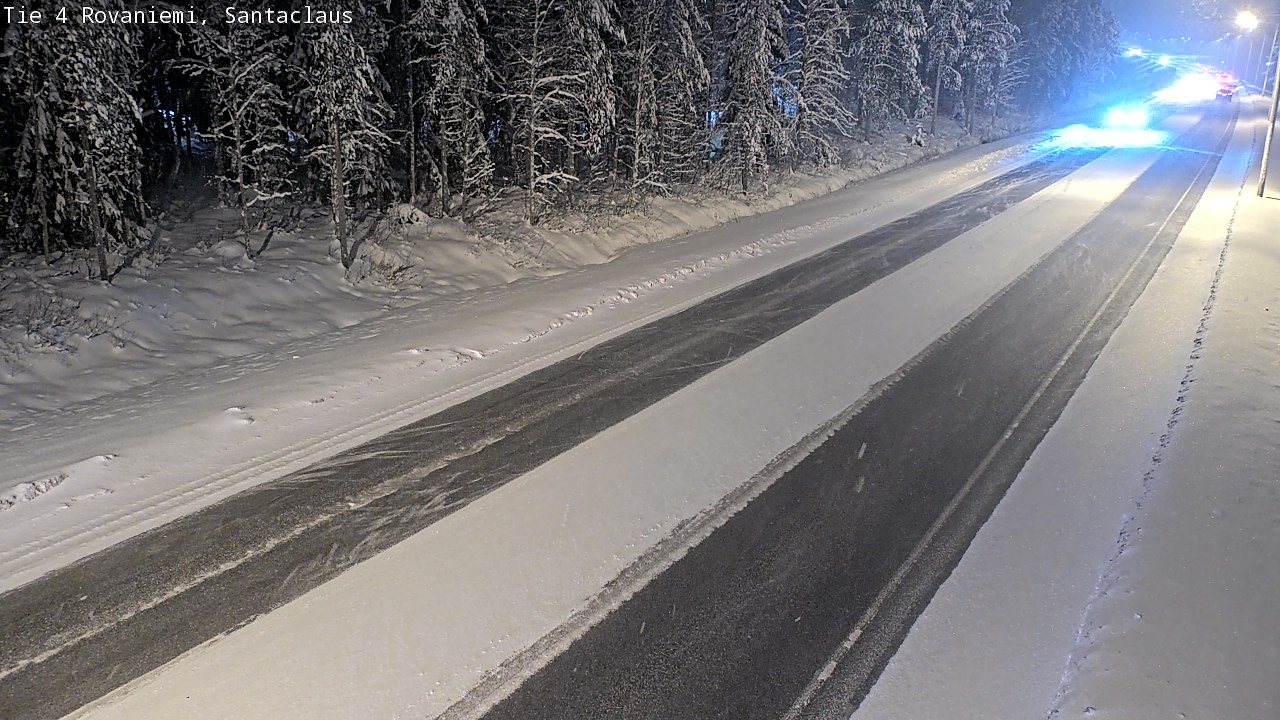 Weather Camera Image Väg 4 Rovaniemi, Santa Claus, Rovaniemi, Lappi