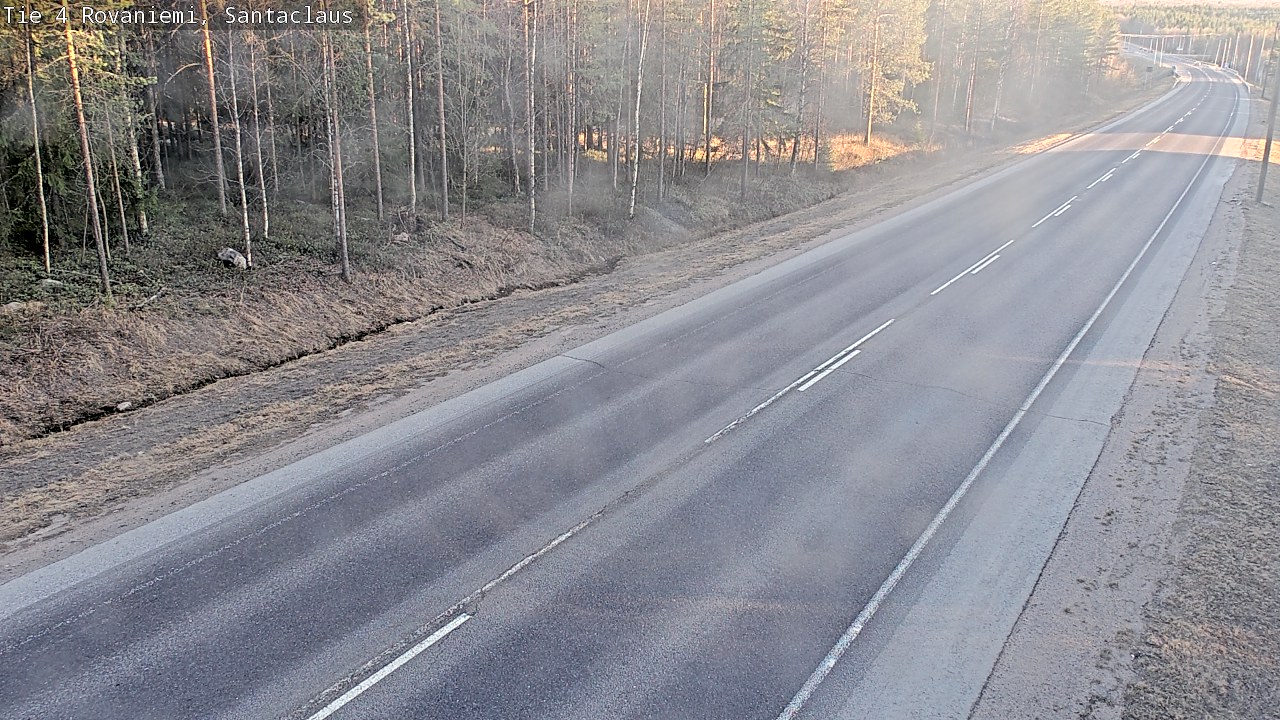 Weather Camera Image Väg 4 Rovaniemi, Santa Claus, Rovaniemi, Lappi