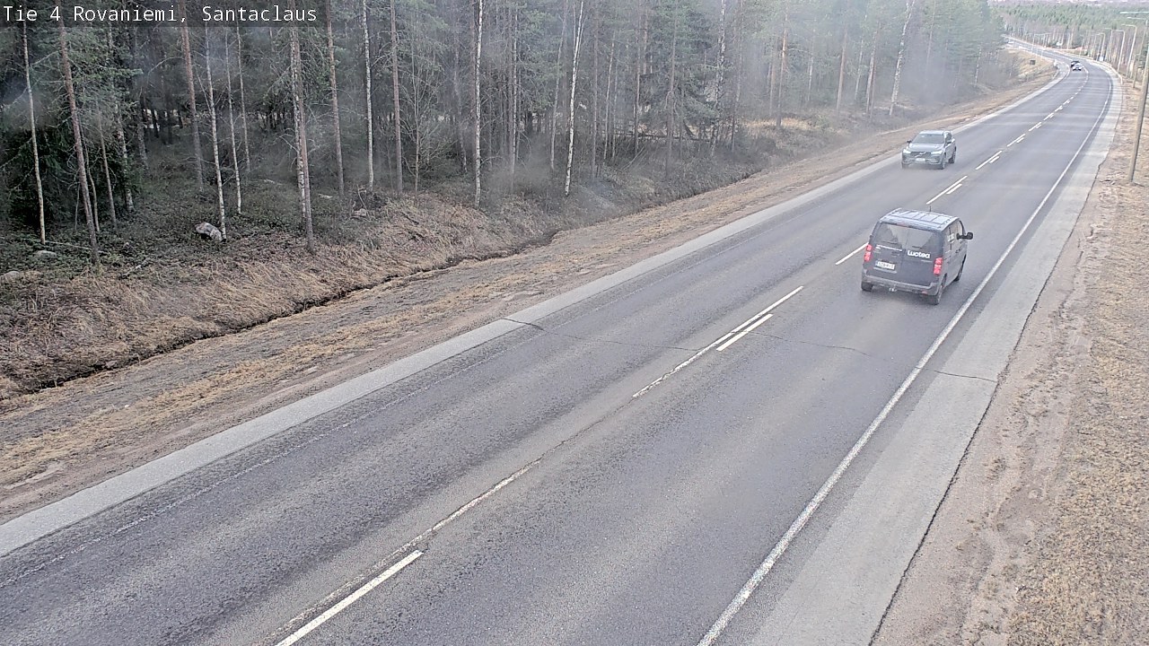 Weather Camera Image Väg 4 Rovaniemi, Santa Claus, Rovaniemi, Lappi