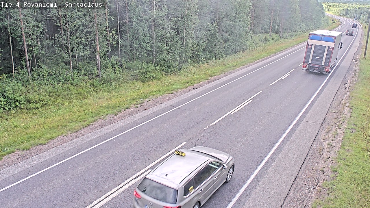 Weather Camera Image Väg 4 Rovaniemi, Santa Claus, Rovaniemi, Lappi
