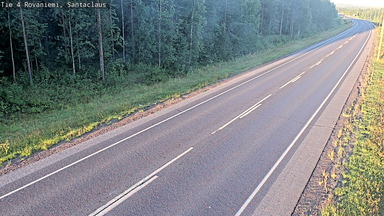 Weather Camera Image Väg 4 Rovaniemi, Santa Claus, Rovaniemi, Lappi
