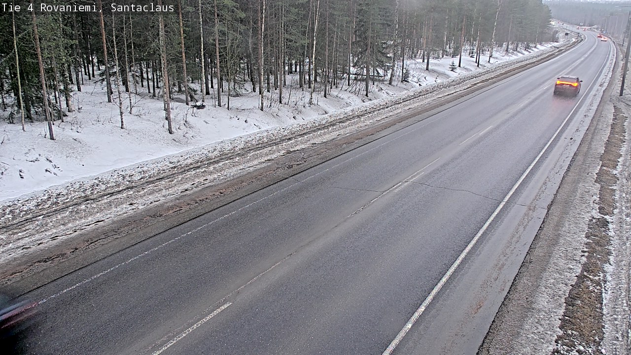 Weather Camera Image Väg 4 Rovaniemi, Santa Claus, Rovaniemi, Lappi