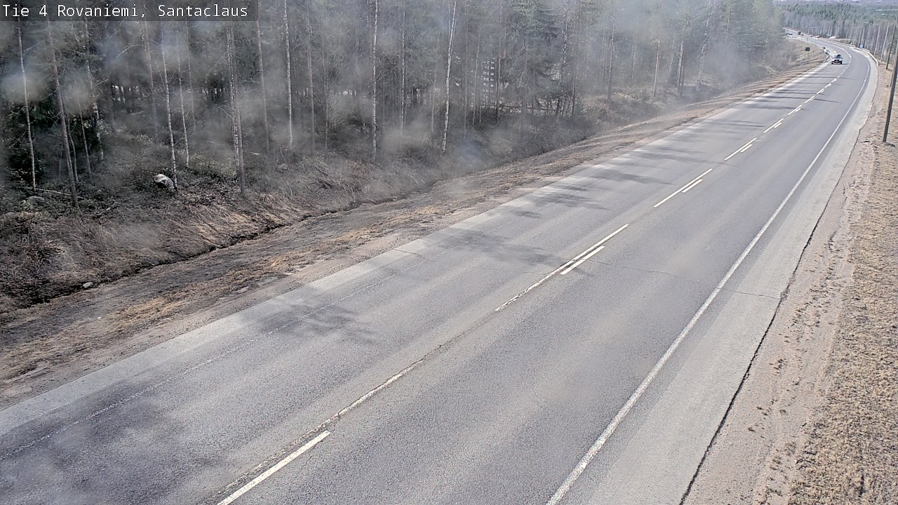 Weather Camera Image Väg 4 Rovaniemi, Santa Claus, Rovaniemi, Lappi