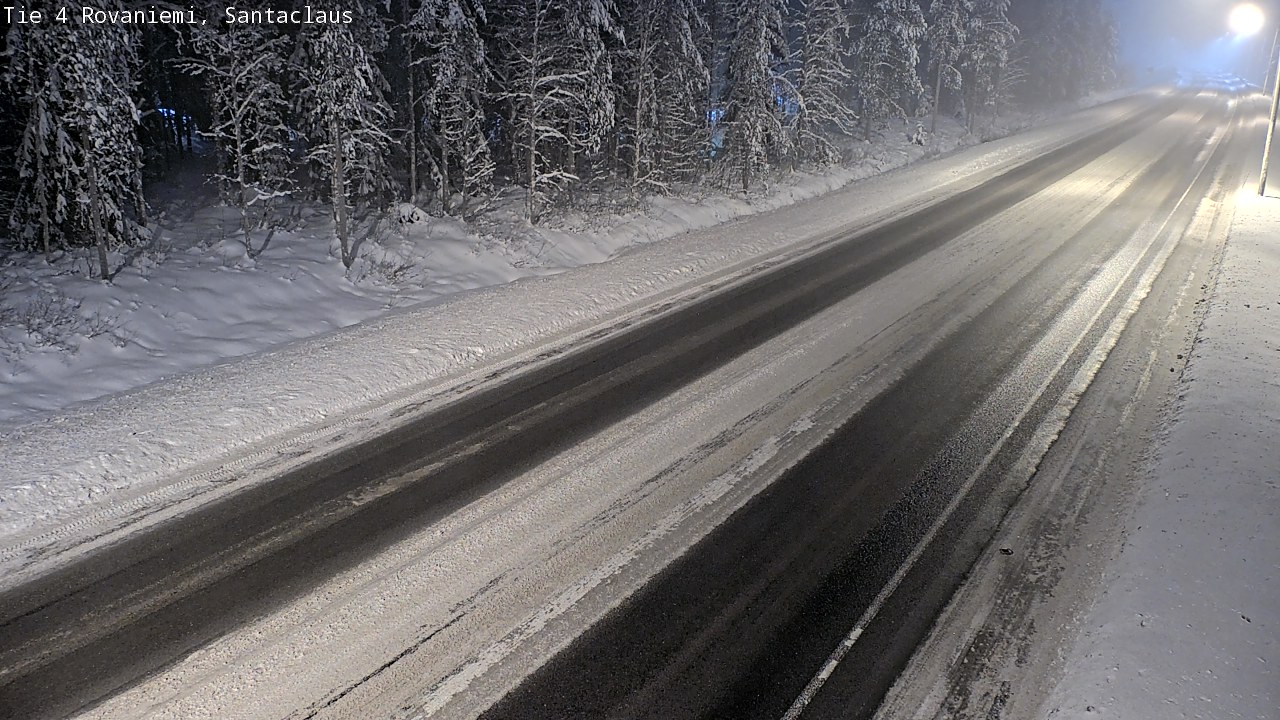 Weather Camera Image Väg 4 Rovaniemi, Santa Claus, Rovaniemi, Lappi