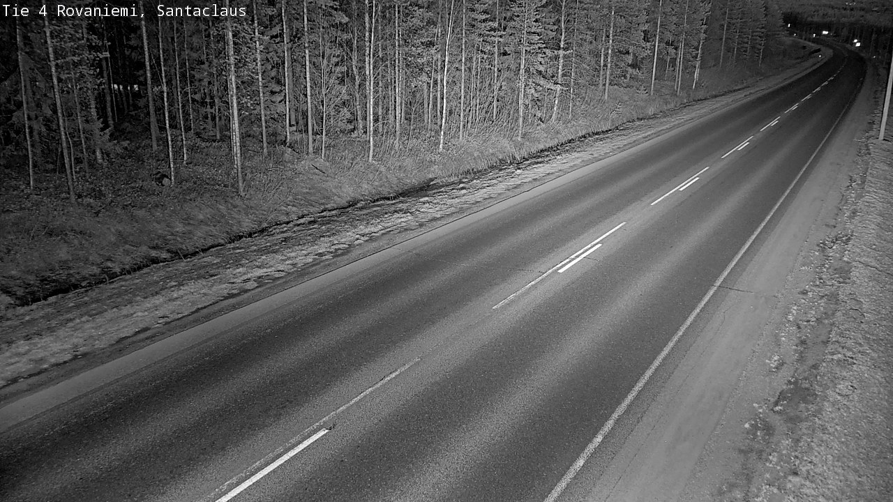 Weather Camera Image Väg 4 Rovaniemi, Santa Claus, Rovaniemi, Lappi