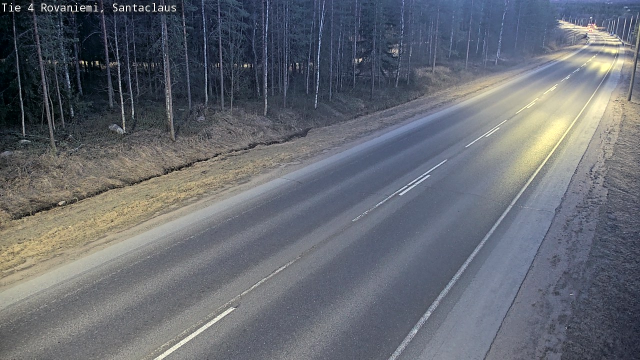Weather Camera Image Väg 4 Rovaniemi, Santa Claus, Rovaniemi, Lappi
