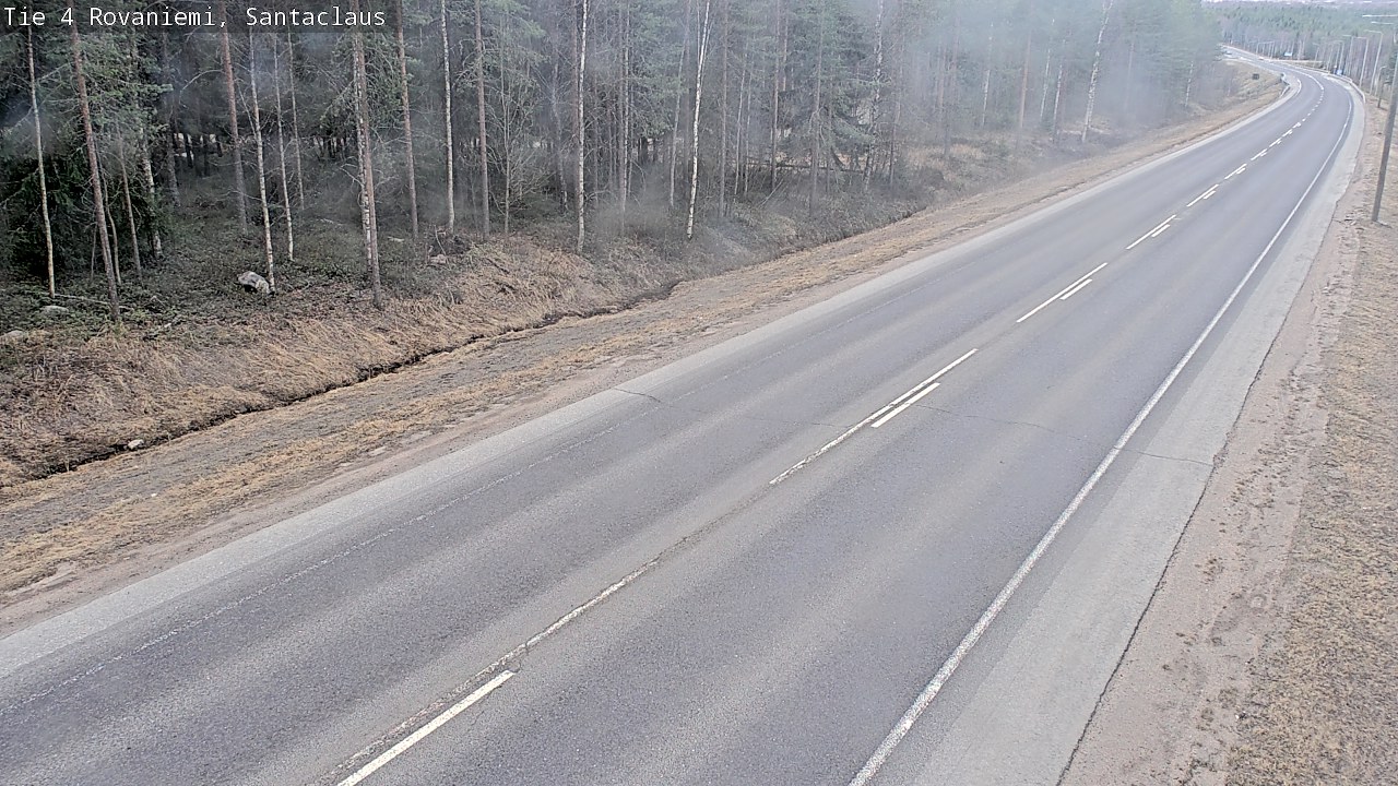 Weather Camera Image Road 4, Rovaniemi, Santa Claus, Rovaniemi, Lappi