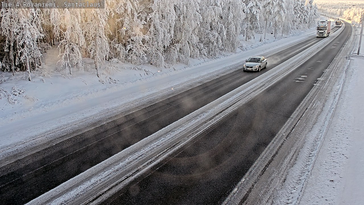 Weather Camera Image Väg 4 Rovaniemi, Santa Claus, Rovaniemi, Lappi