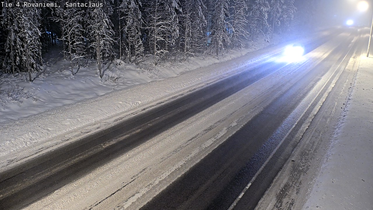 Weather Camera Image Väg 4 Rovaniemi, Santa Claus, Rovaniemi, Lappi