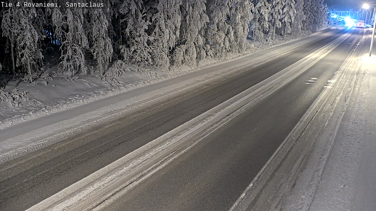 Weather Camera Image Väg 4 Rovaniemi, Santa Claus, Rovaniemi, Lappi