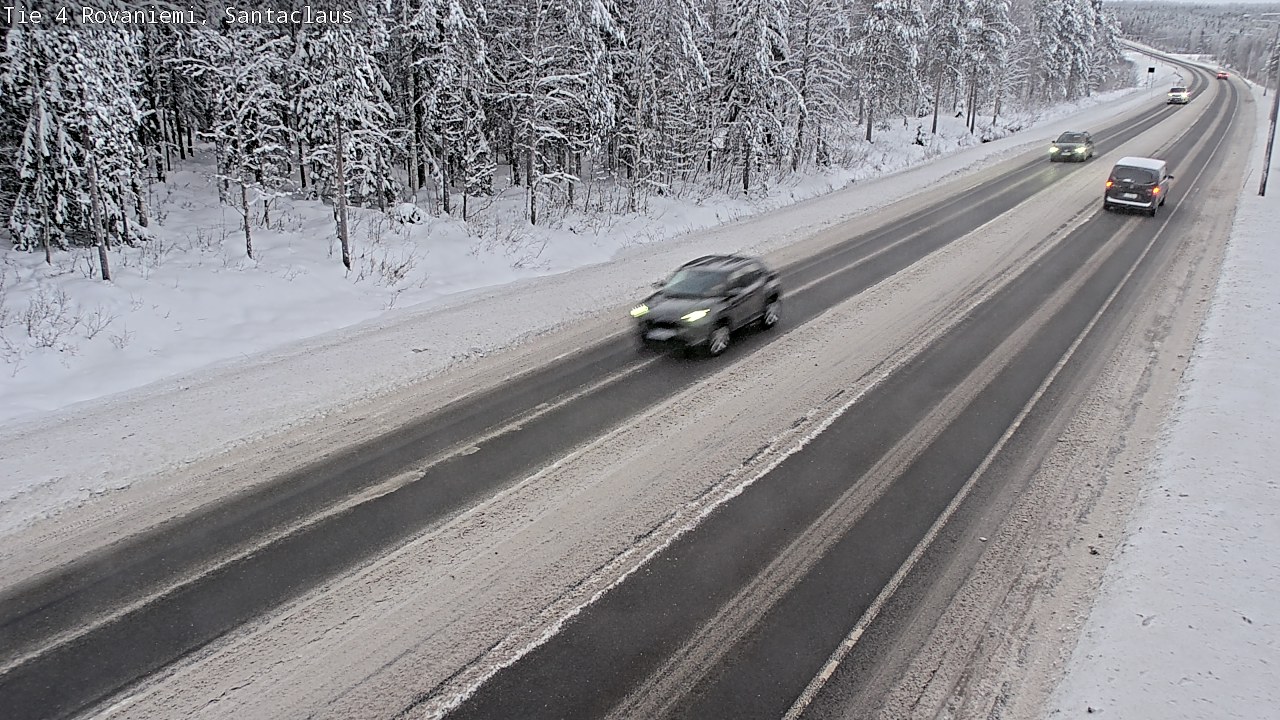 Weather Camera Image Väg 4 Rovaniemi, Santa Claus, Rovaniemi, Lappi