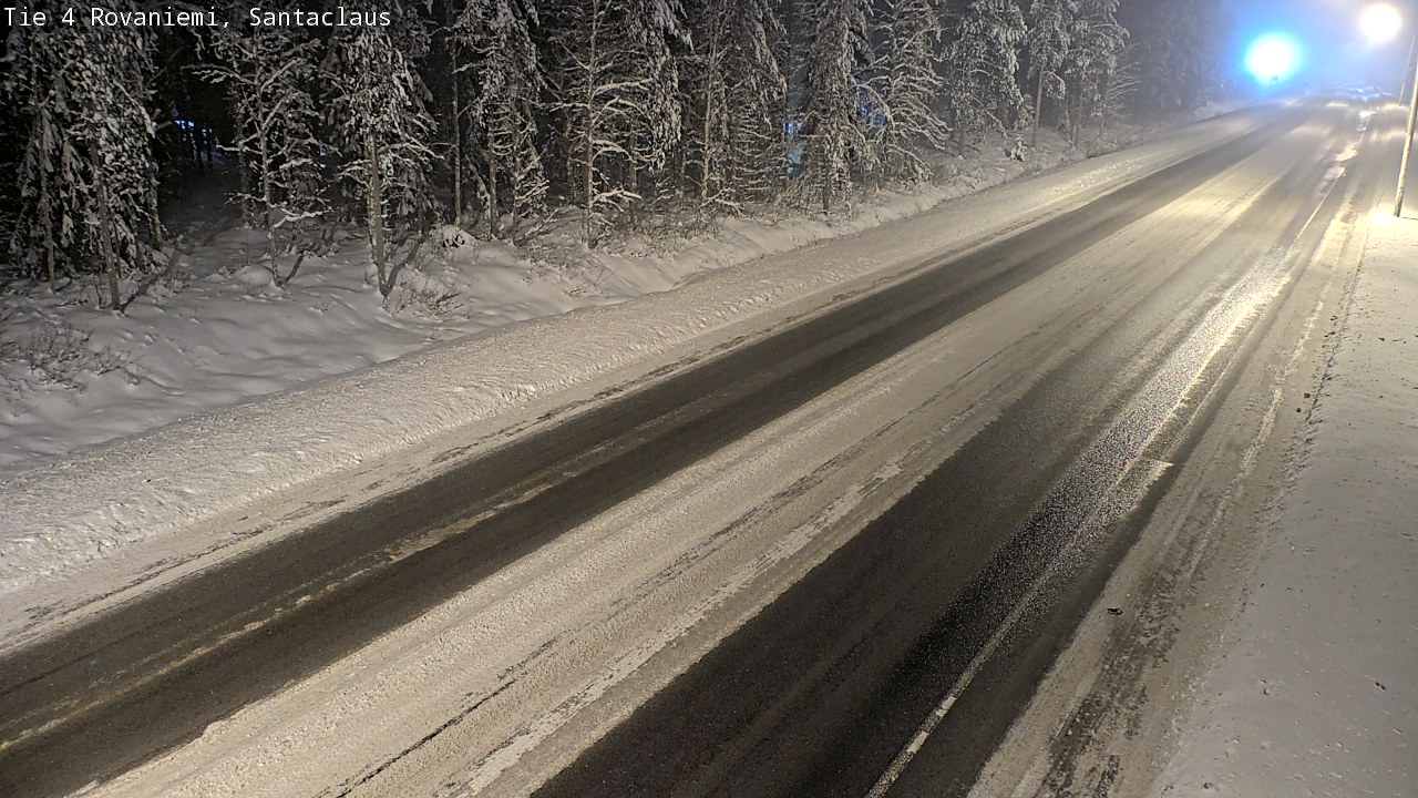 Weather Camera Image Väg 4 Rovaniemi, Santa Claus, Rovaniemi, Lappi