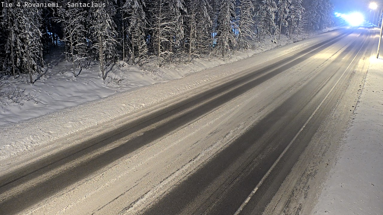 Weather Camera Image Väg 4 Rovaniemi, Santa Claus, Rovaniemi, Lappi